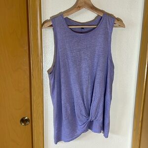 Knot front purple blouse medium